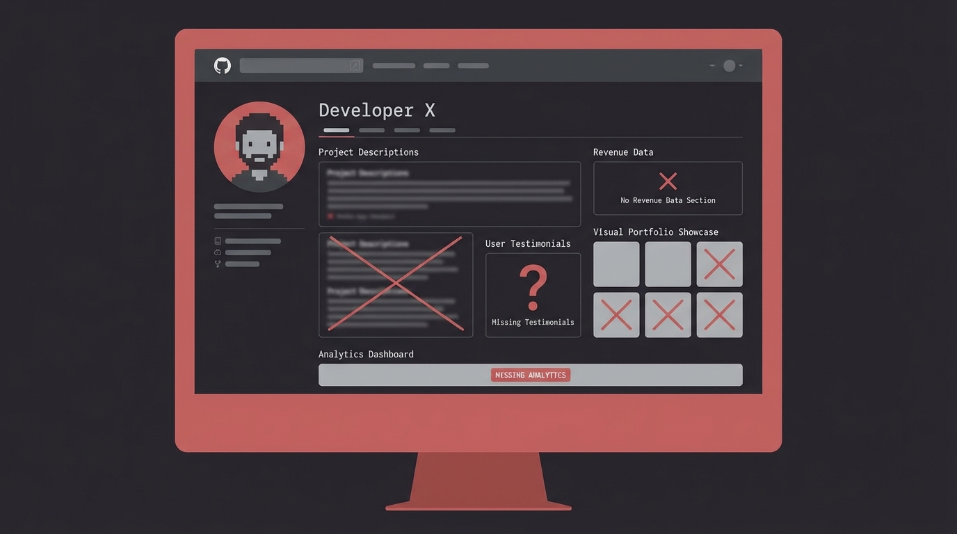 GitHub limitations for developer portfolios
